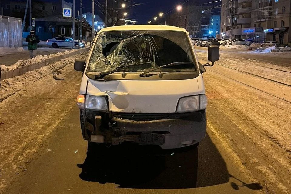 Авария произошла в Октябрьском районе. Фото: ГАИ Новосибирской области.