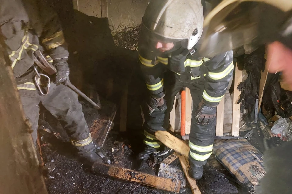 Причины пожара и ущерб от него устанавливаются. Фото: vk.com/murman01
