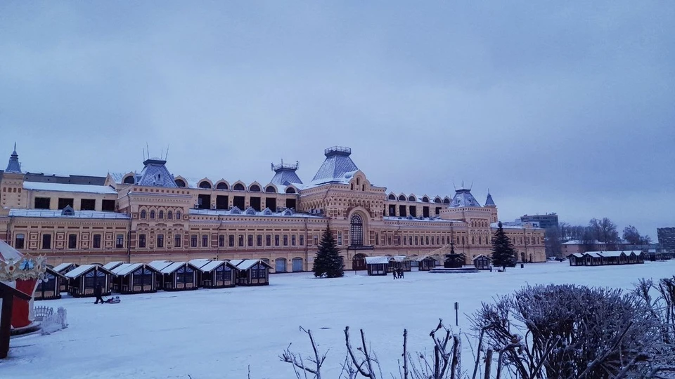 Фасад Нижегородской ярмарки восстановят после пожара.