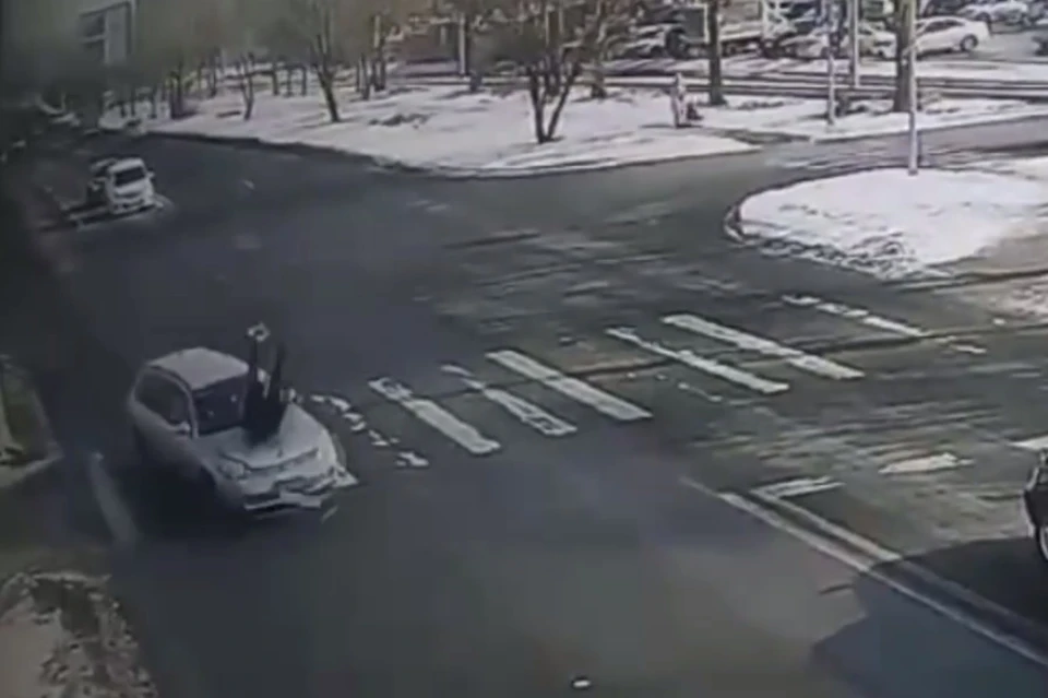 Скриншот: видео Госавтоинспекции Красноярского края