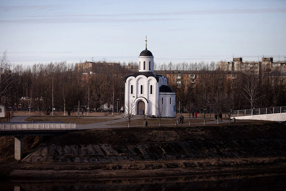 Церковь Михаила Тверского на Острове Памяти в Твери.