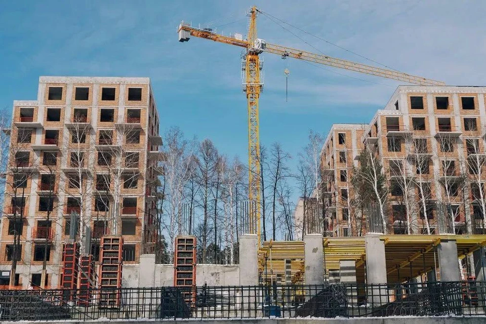 Строительство зеленого квартала Вышка. Фото: компания Мой Дом