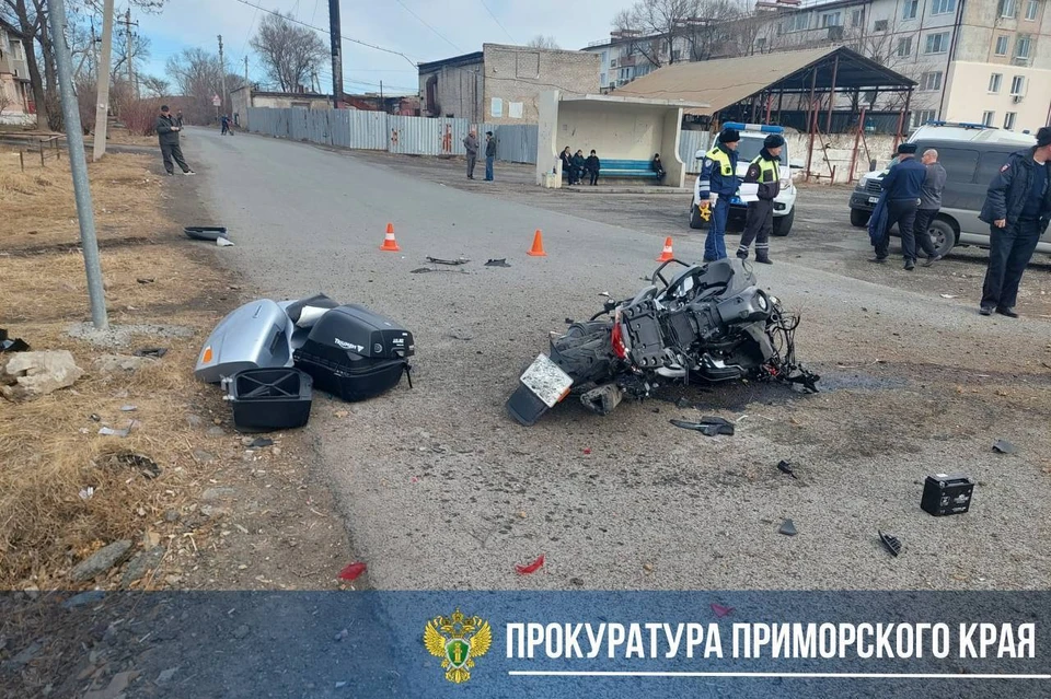 Место ДТП. Фото: прокуратура Приморского края