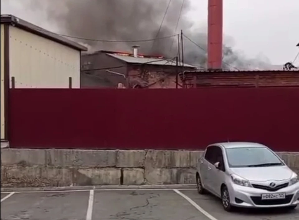 Видео пожара. Предоставлено "КП".