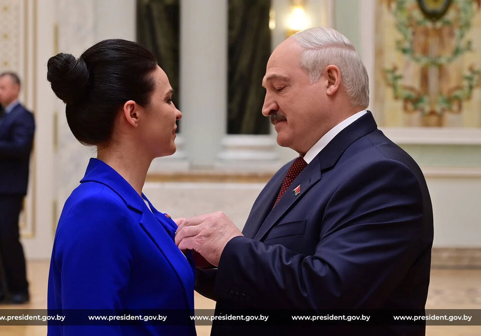 Космонавт Марина Василевская была удостоена звания Героя Беларуси в 2024 году. Фото: president.gov.by