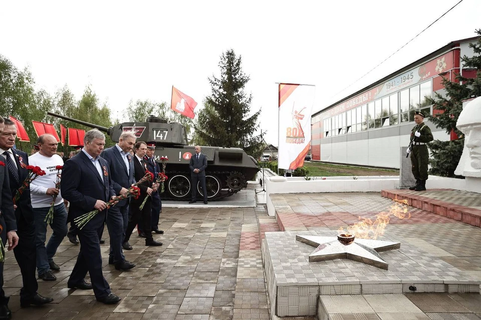 В Новоспасском районе перевели на природный газ мемориал павшим в годы войны. ФОТО: тг-канал Алексея Русских