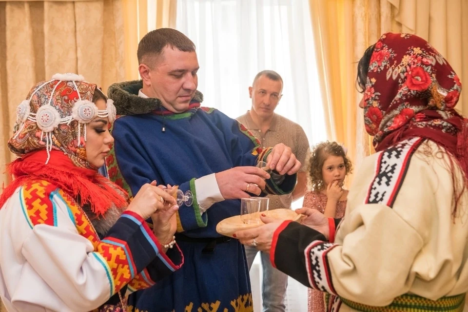 На Севере Красноярского края состоялась этническая свадьба. Фото: Наталья Сидорова, krskstate.ru