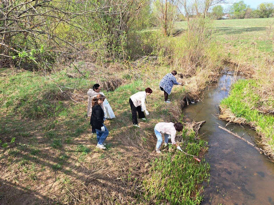 В Чердаклинском районе прошли 4 субботника по очистке водоёмов. ФОТО: тг-канал минприроды УО