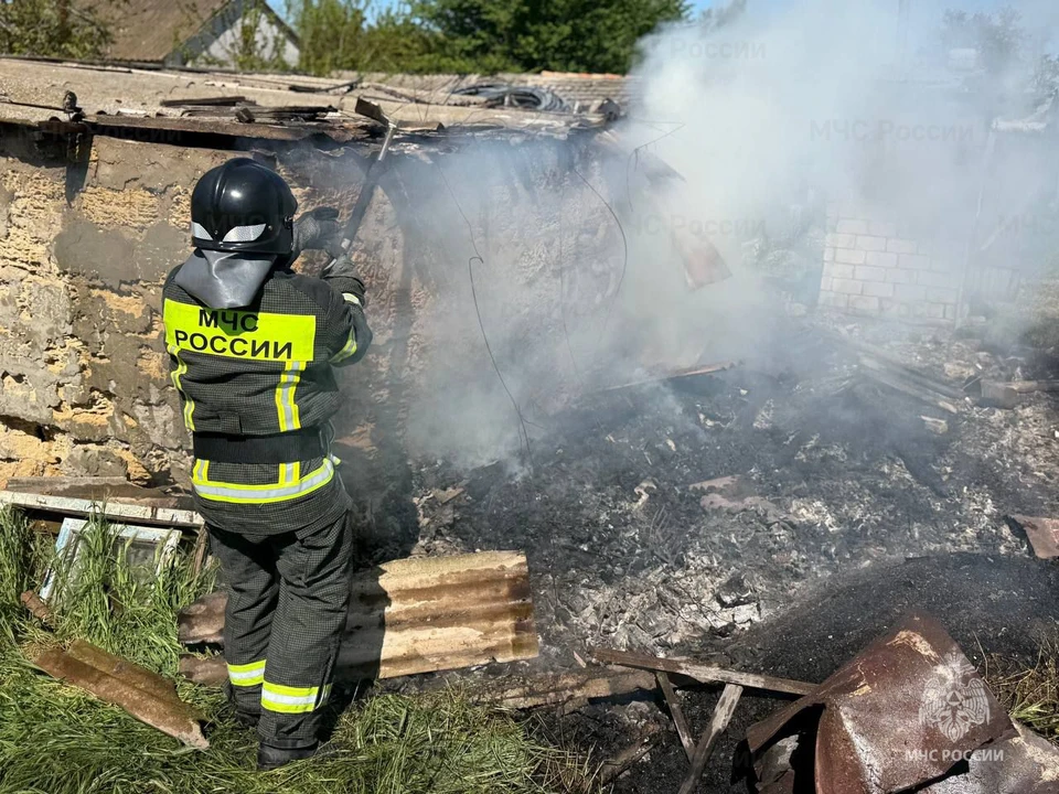 Пожар оперативно ликвидировали. ФОТО: ГУ МЧС России по Херсонской области.
