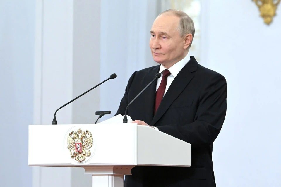 Президент ответил на вопрос, считает ли он себя удачливым. Фото: официальный телеграм-канал Кремля