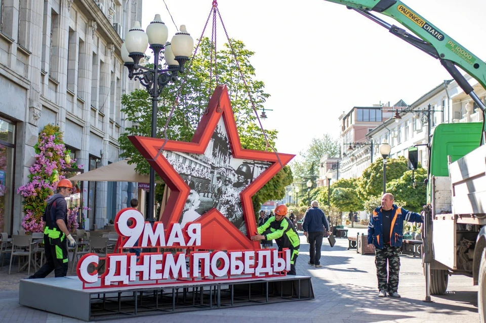 В Симферополе готовят к празднованию Дня Победы. Фото: администрация Симферополя