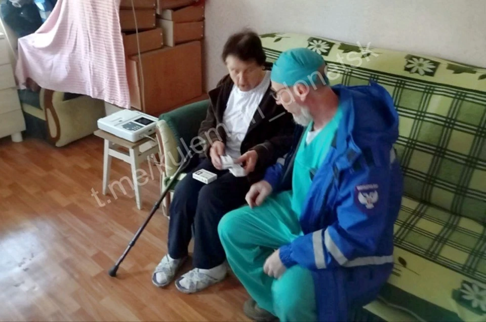Жителей Красногоровки после проведенного медосмотра обеспечили лекарствами и рекомендациями. Фото: ТГ/Кулемзин