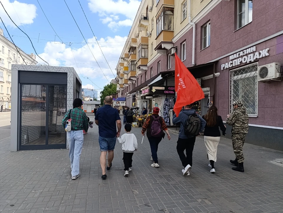 Гулянья в центре Воронежа
