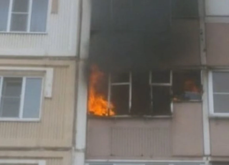Площадь пожара составила 8 квадратных метров.