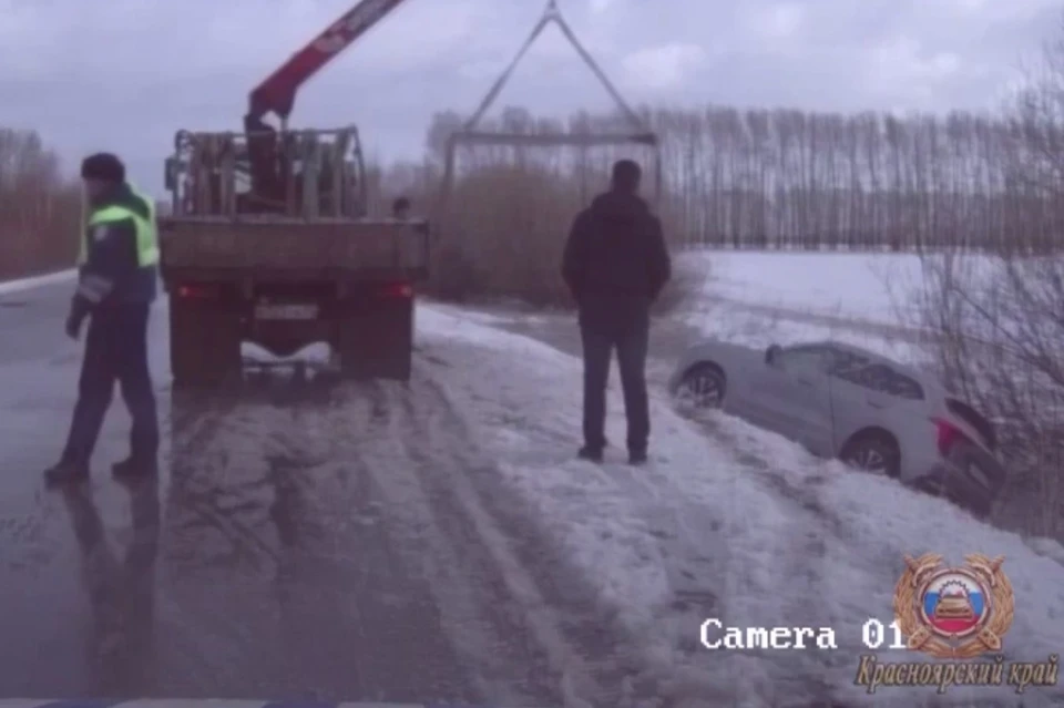 Скриншот: видео Госавтоинспекции по Красноярскому краю
