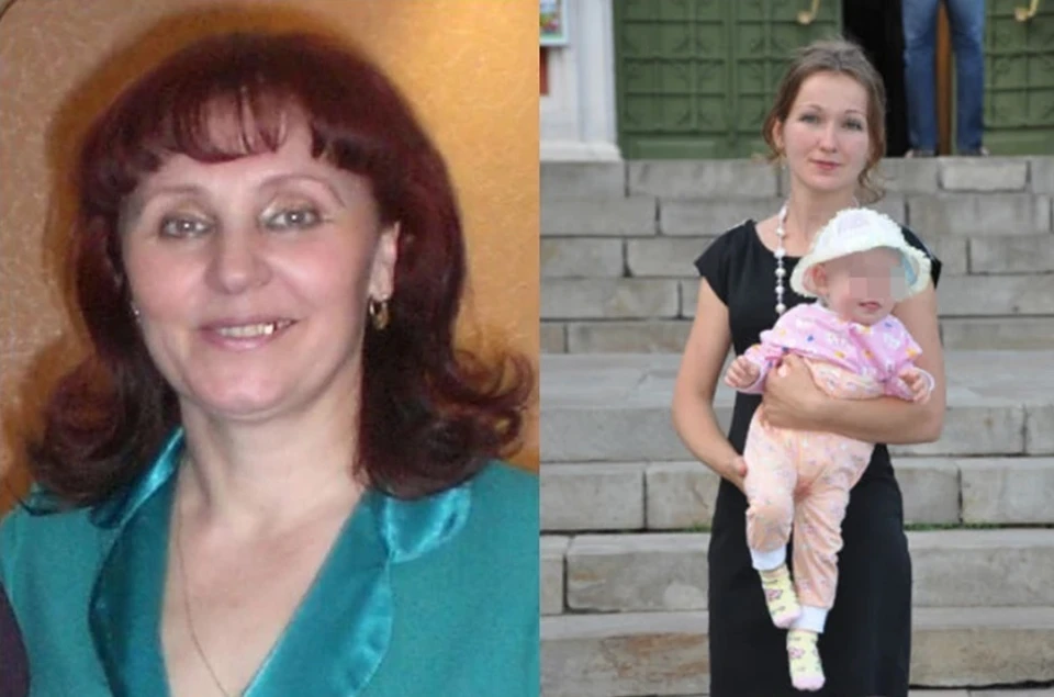 Валентина Ярцева (слева) и Наталья Сухадаева с дочкой Настей