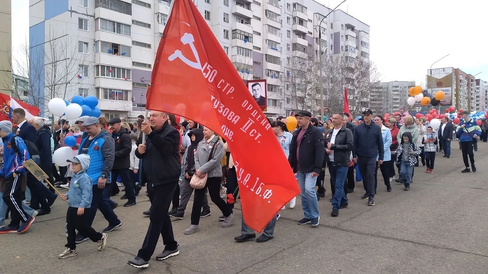 Шествие 9 мая 2025 года. Фото: пресс-служба станции