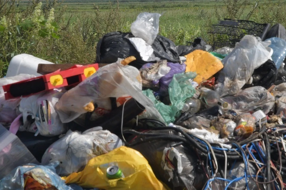 В районе улицы Совхозной в Хабаровске обнаружена свалка мусора