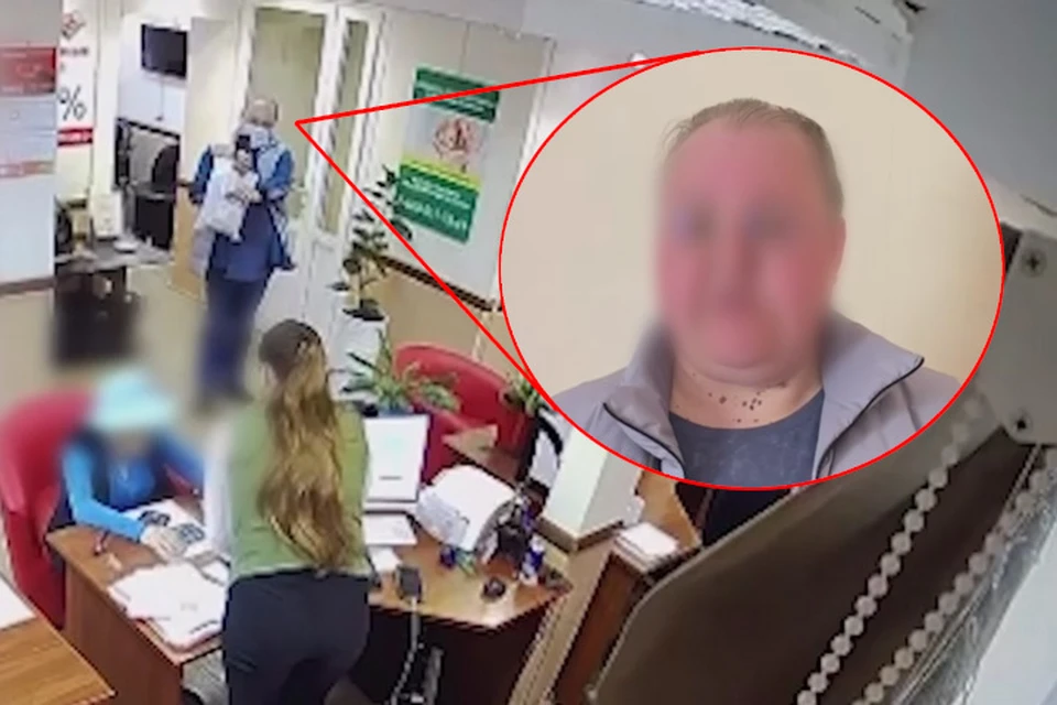 В одном офисе женщина смогла забрать 24 тысячи рублей, в другом - 100 тысяч. Кадры видео: МВД Башкирии
