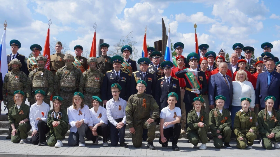 Памятная акция приурочена к празднованию 80-летнего юбилея Победы в Великой Отечественной войне. Фото: пресс-служба ПУ ФСБ РФ по Белгородской и Воронежской областям