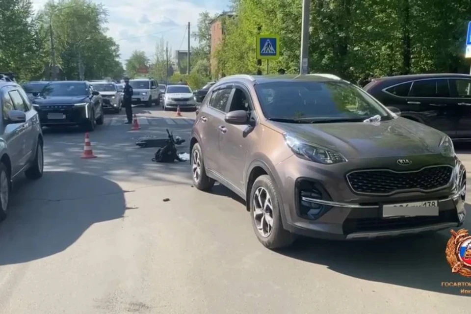 Женщина получила условный срок за смертельную аварию с самокатчиком. Фото: Госавтоинспекция Иркутска.