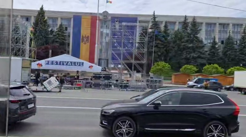 Дорожное движение на площади Великого национального собрания будет приостановлено. Фото:скриншот видео
