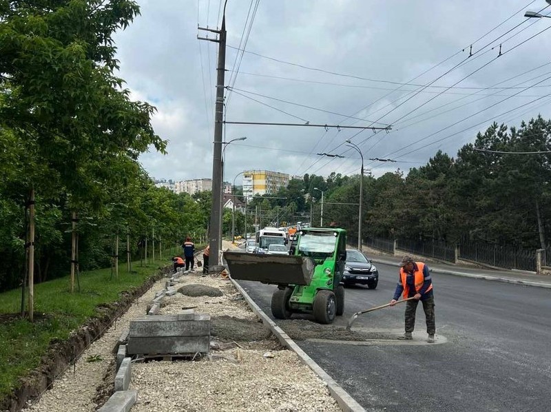 Движение на столичной улице К. Стере частично приостановлено. Фото:t.me/Primaria_Chisinau