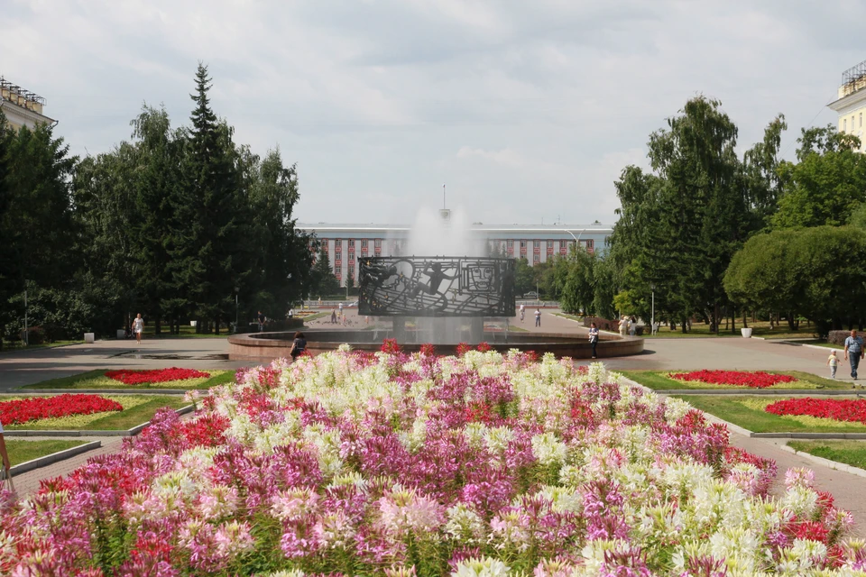 Фонтан в Барнауле