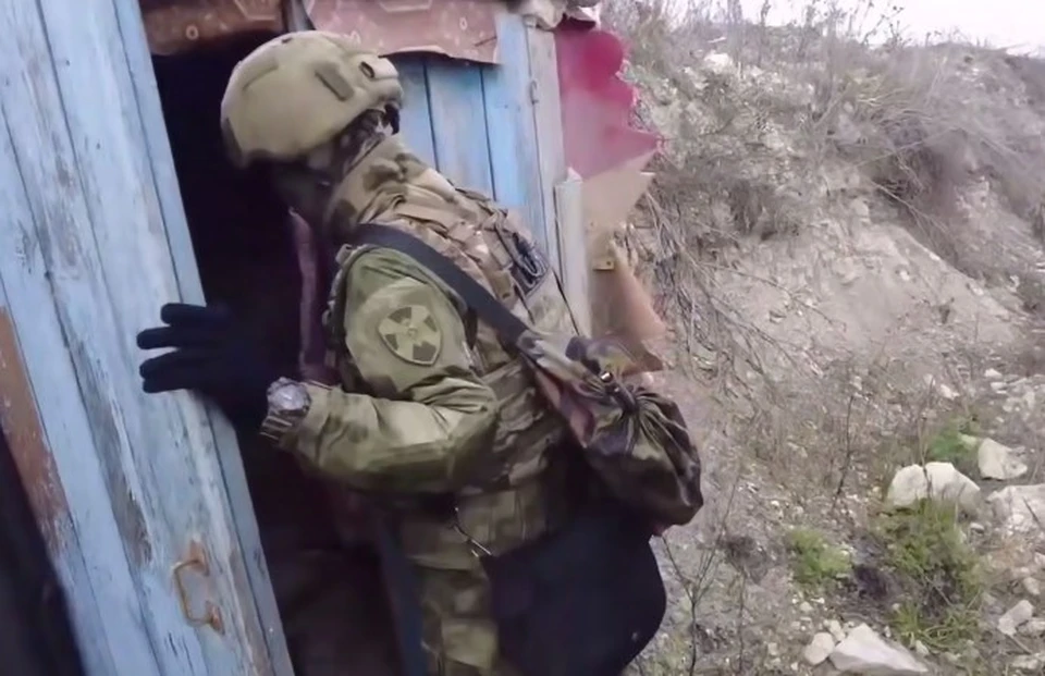 Находку обнаружила разведка. ФОТО: скриншот с видео Росгвардии