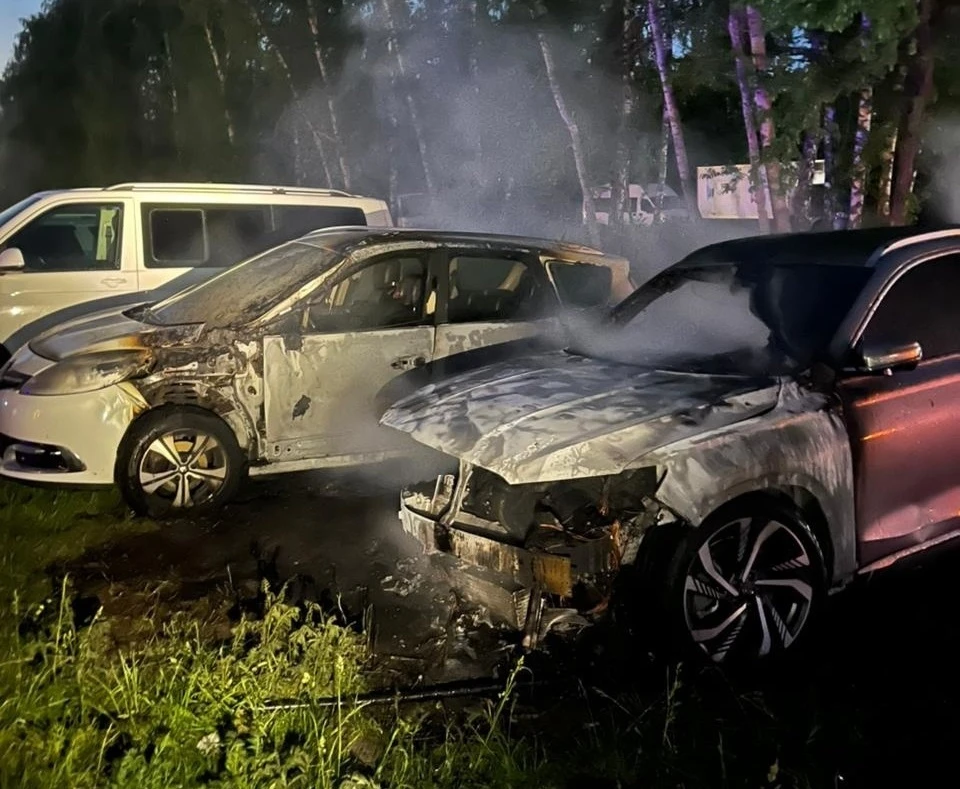 Причины пожара выясняются. Фото ГУ МЧС России по Курской области