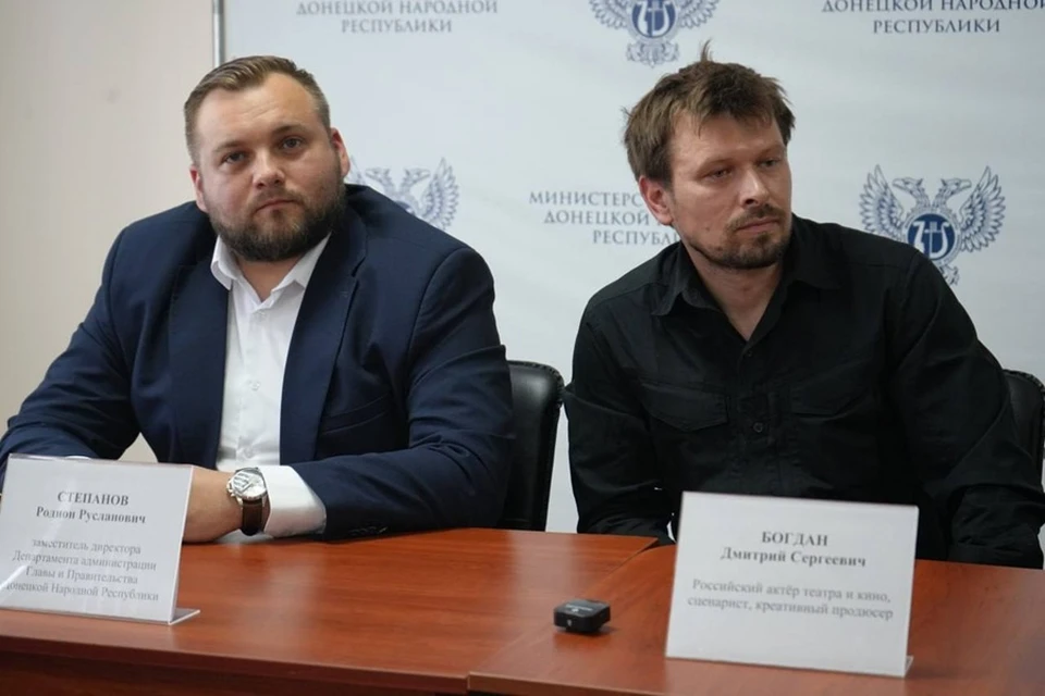 ДНР посетил российский актер Дмитрий Богдан. Фото: ТГ/Желтяков