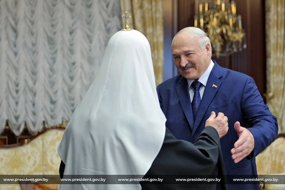 Встреча с Патриархом Московским и всея Руси Кириллом. Фото: president.gov.by.