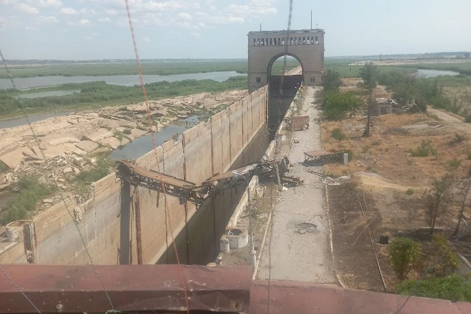 Так выглядит плотина ГЭС спустя два года после удара ВСУ Фото: ТГ-канал Павел Филипчук