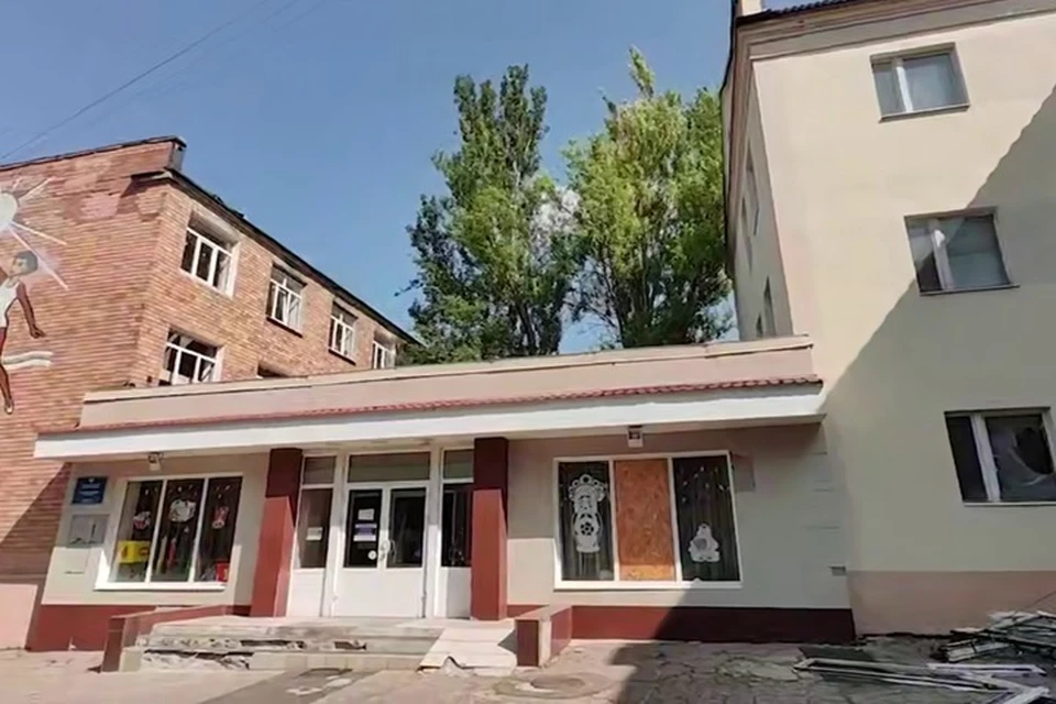 В Киевском районе Донецка планируют отремонтировать школу. Фото: Пушилин/ТГ
