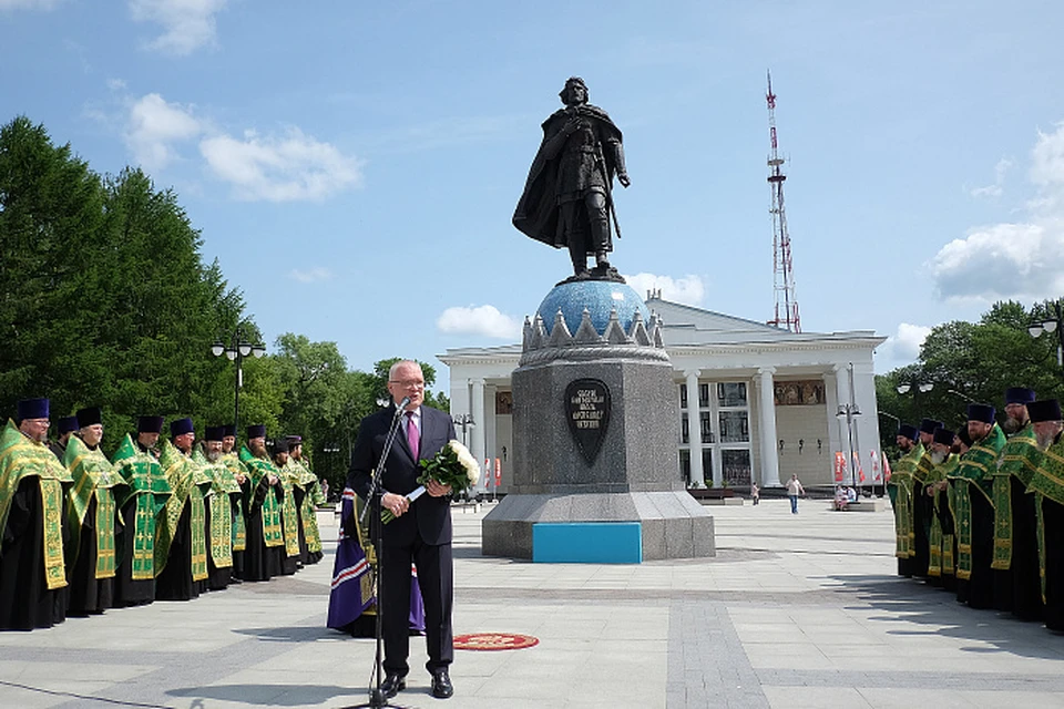 Губернатор Кировской области Александр Соколов обратился к собравшимся с приветственным словом. Фото: правительство Кировской области