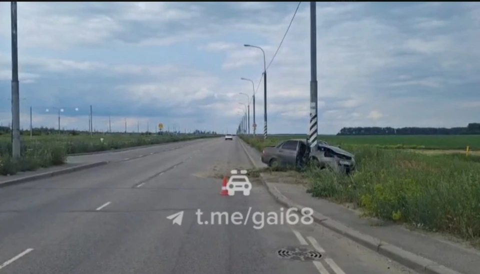 В ДТП пострадал водитель