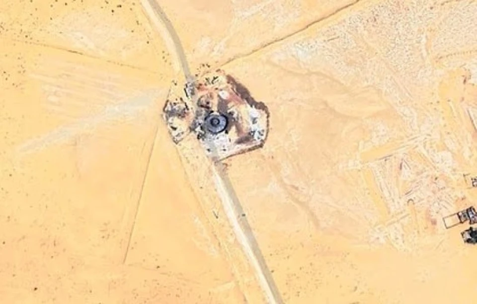 «Летающая тарелка» на снимке со спутника. Фото: Google Earth Map