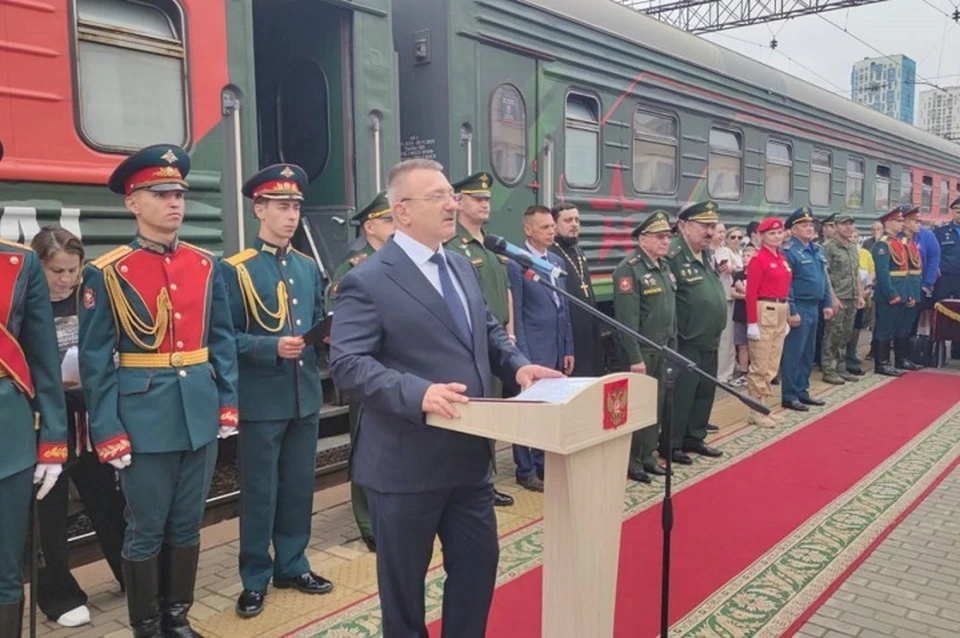 Свердловская область стала 18-м регионом в ЦВО, куда прибыл эшелон. Фото: Министерство обороны РФ