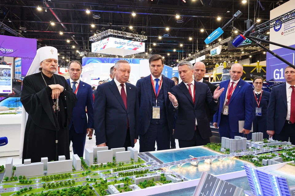Стенд Северной столицы отражает современный мегаполис XXI века. Фото: пресс-служба Смольного