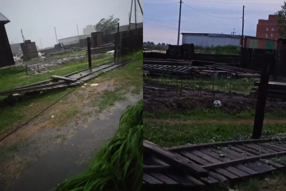 Ветер сильно навредил частным домам и посадкам. Фото: предоставлено Марией
