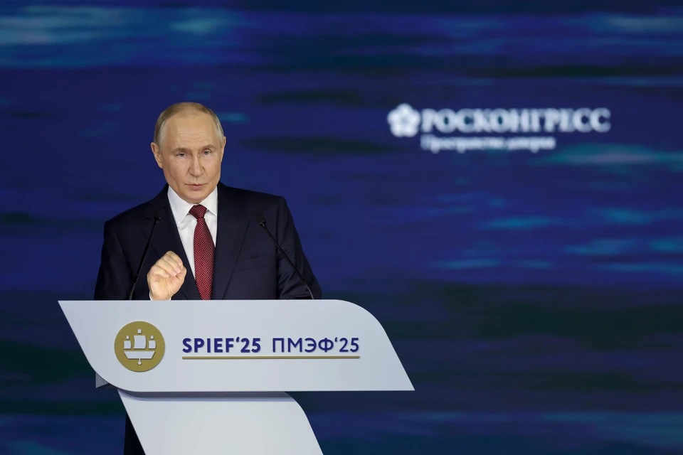 Путин: Мне бы хотелось, чтобы идею РФ по конфликту Ирана и Израиля реализовали. Фото: Вячеслав Викторов / РОСКОНГРЕСС