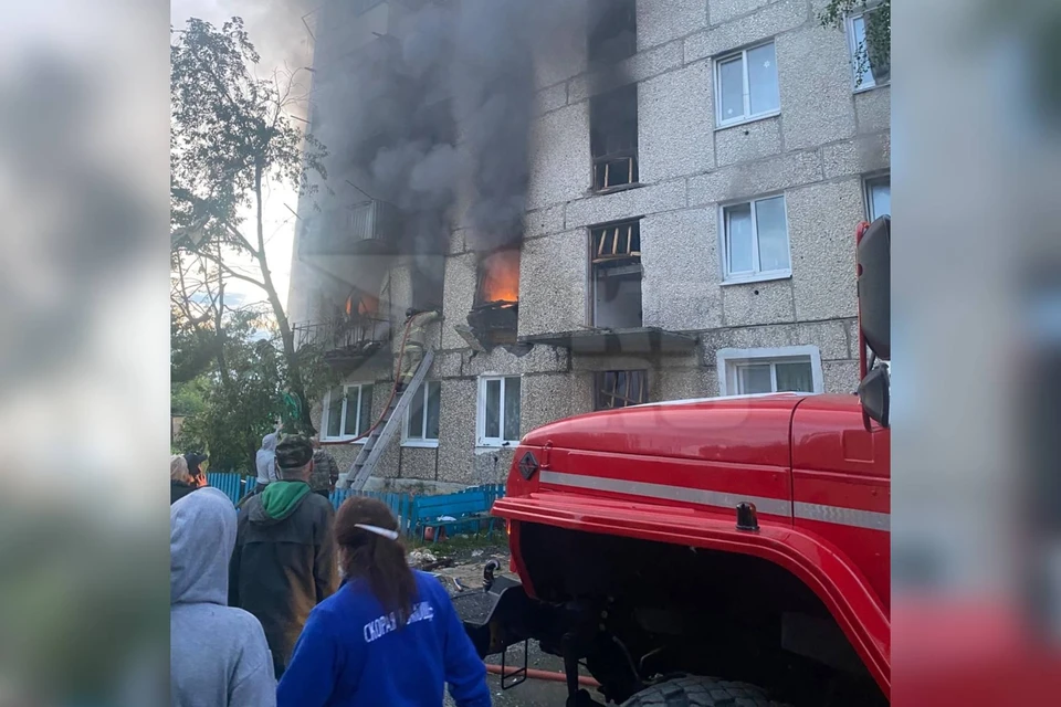 Хозяева квартиры на втором этаже погибли на месте Фото: читатель «КП»