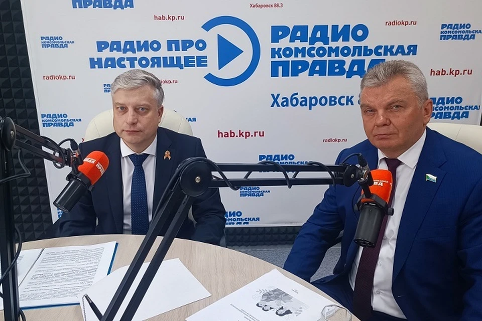 Николай Шевцов и Александр Яц в гостях у радио «Комсомольская правда» - Хабаровск».