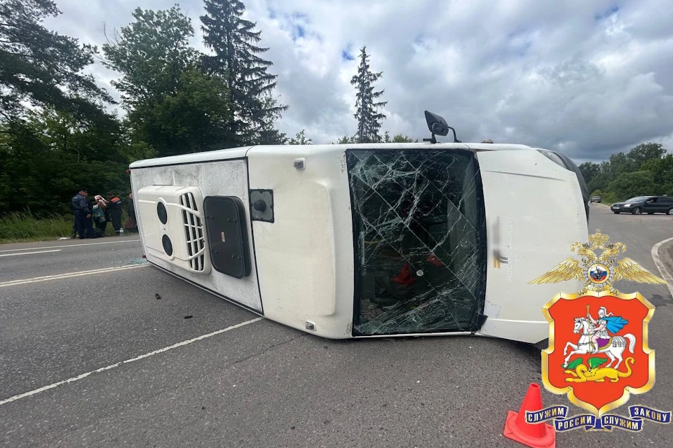 Пожилая женщина пострадала в ДТП с маршрутным автобусом под Волоколамском Фото: ГУ МВД России по Московской области