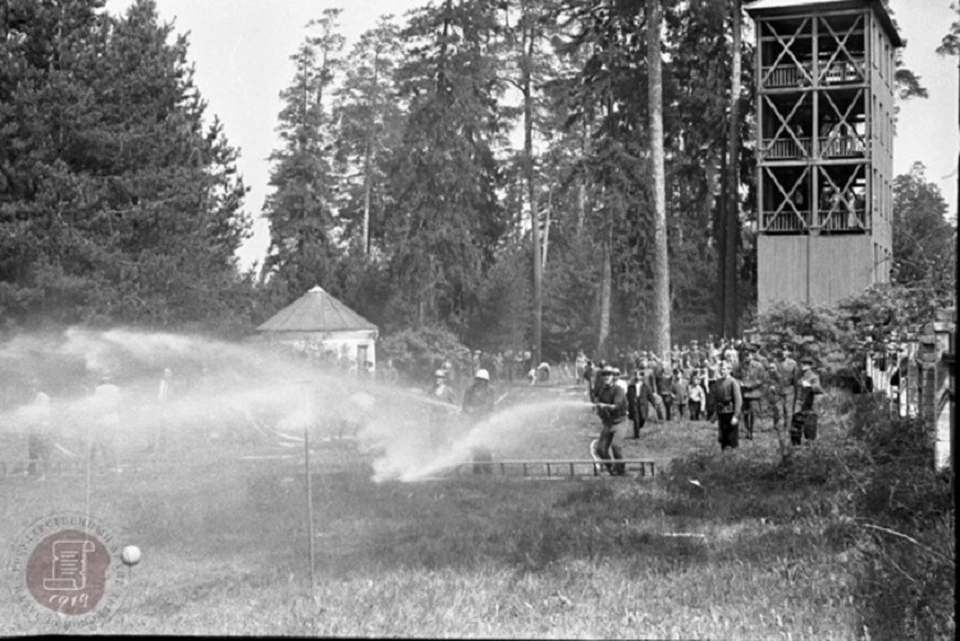 Соревнования по пожарно-прикладному спорту в 1973 году. Фото А.К.Рождественского из Тверского областного архива
