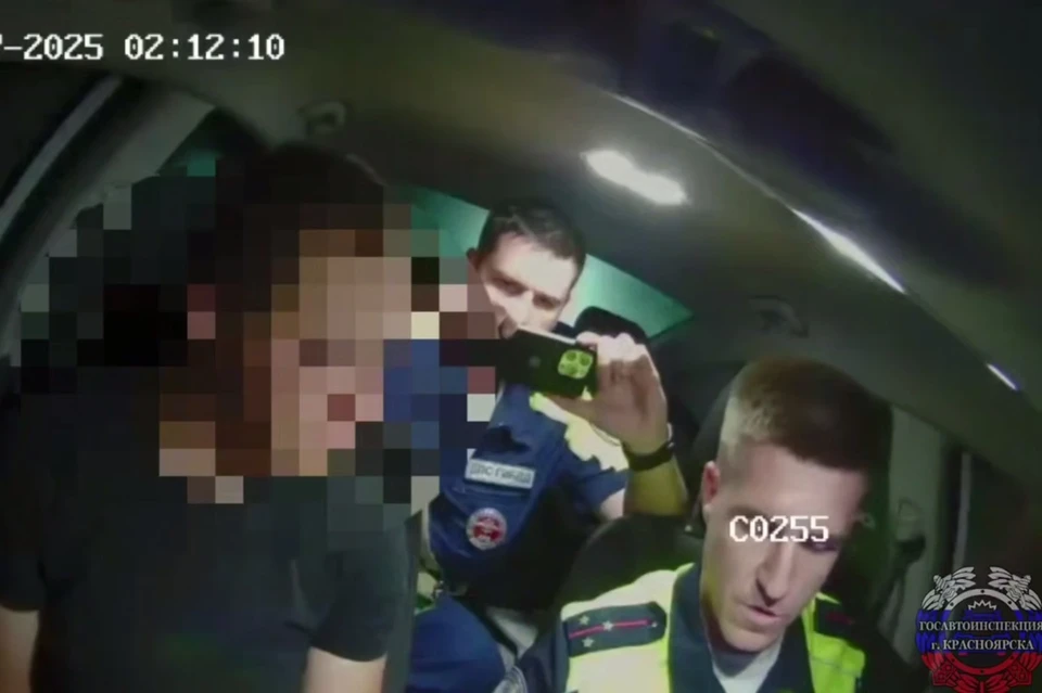 Скриншот: видео Госавтоинспекции по Красноярскому краю