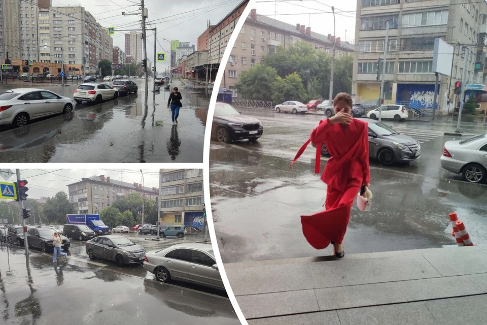 В Новосибирске с утра снова прошел дождь.