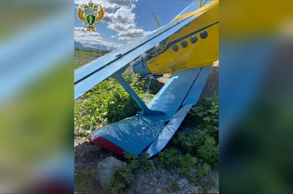 Самолет получил механические повреждения. Фото: Дальневосточная транспортная прокуратура