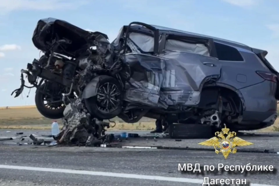 В аварии погибло 4 человека. Фото: скриншот видео МВД по Республике Дагестан