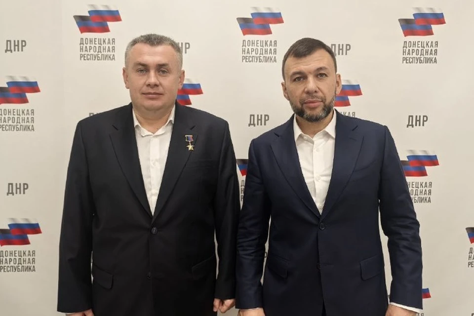 Пушилин поможет ветерану боевых действий стать хорошим управленцем. Фото: ТГ/Пушилин